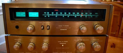 Onkyo A-7055 + T-4055 Rare Vintage Mint Amplifier Tuner Set Serviced Warranty