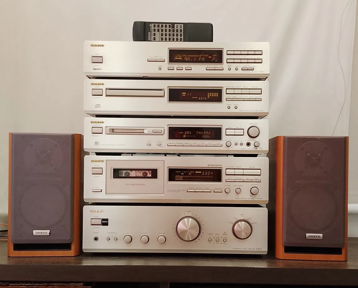 Onkyo A-9211 Rare Vintage MINT Cassette Deck Component Set Serviced Warranty