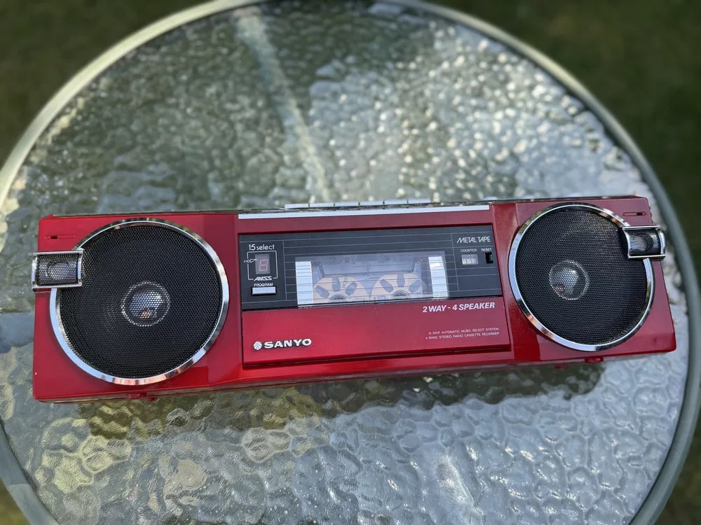Sanyo M-7770K Rare Vintage Boombox Working Stereo Cassette Player Warranty
