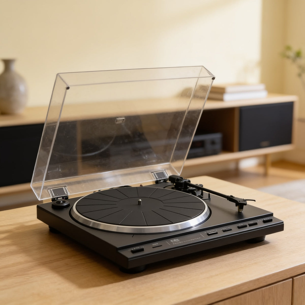 C.E.C. ST-540 QUARTZ Rare Vintage Turntable Working Direct Drive