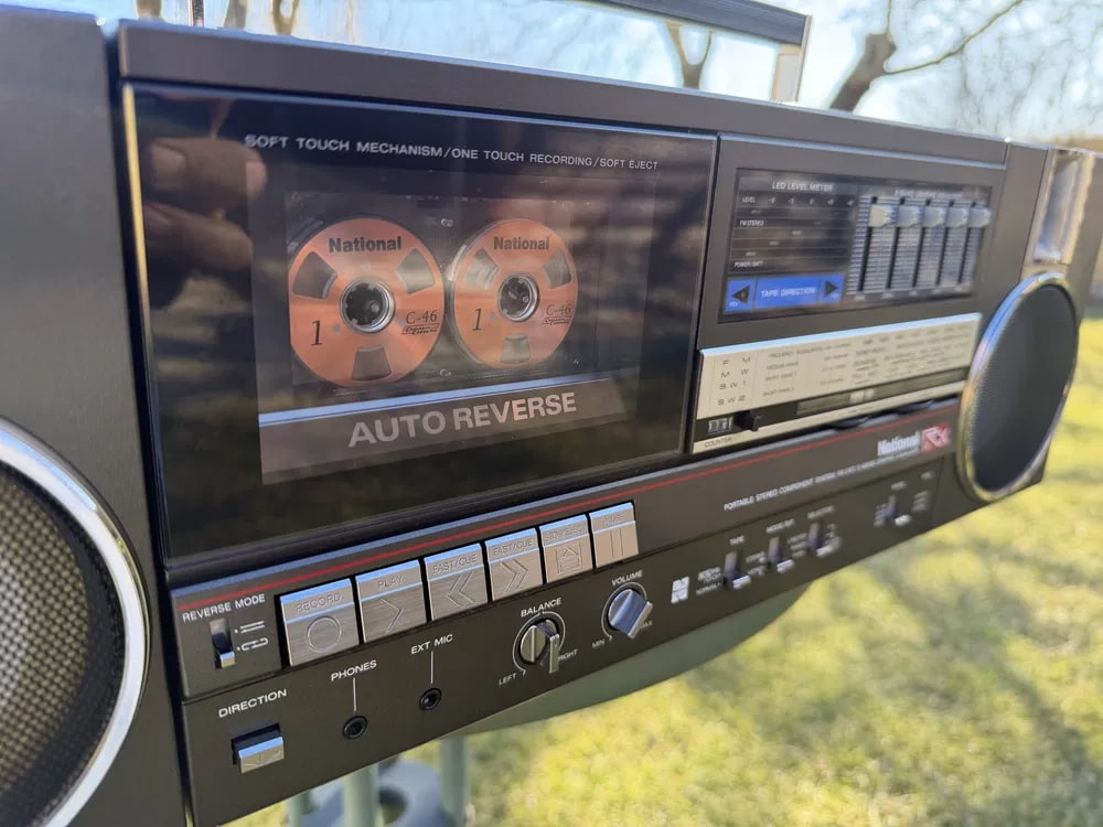 National RX-C47F Rare Vintage Mint Japan Boombox Getto blaster Warranty Tested