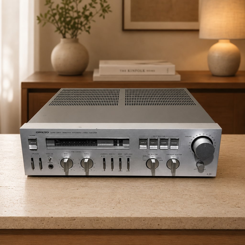 Onkyo A-35 Rare Vintage Amplifier Warranty Tested MM/MC Phono Serviced