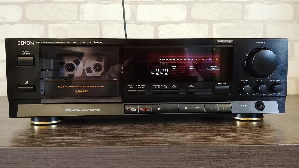 DENON DRM-700 Rare Vintage Cassette Deck 3-Head Dolby B/C HX Pro Warranty