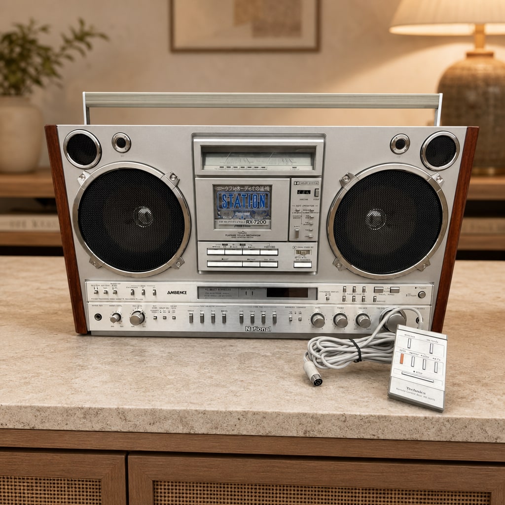 National RX-7200 Rare Vintage MINT Cillectible Cassette Boombox JDM Warranty