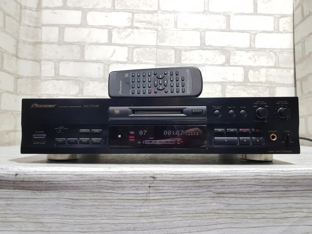 Pioneer MJ-D508 Rare Vintage MiniDisc Deck Tested Working Hi-Fi Stereo