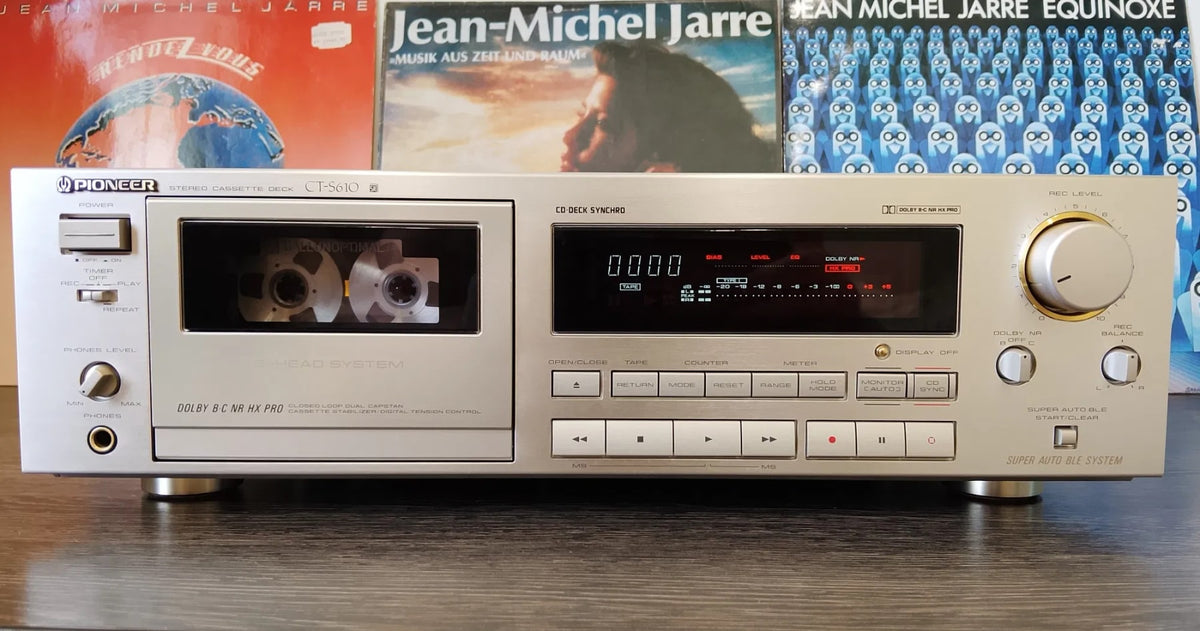 Pioneer CT-S610 Rare Vintage Stereo Cassette Deck Serviced Tested Hi-Fi