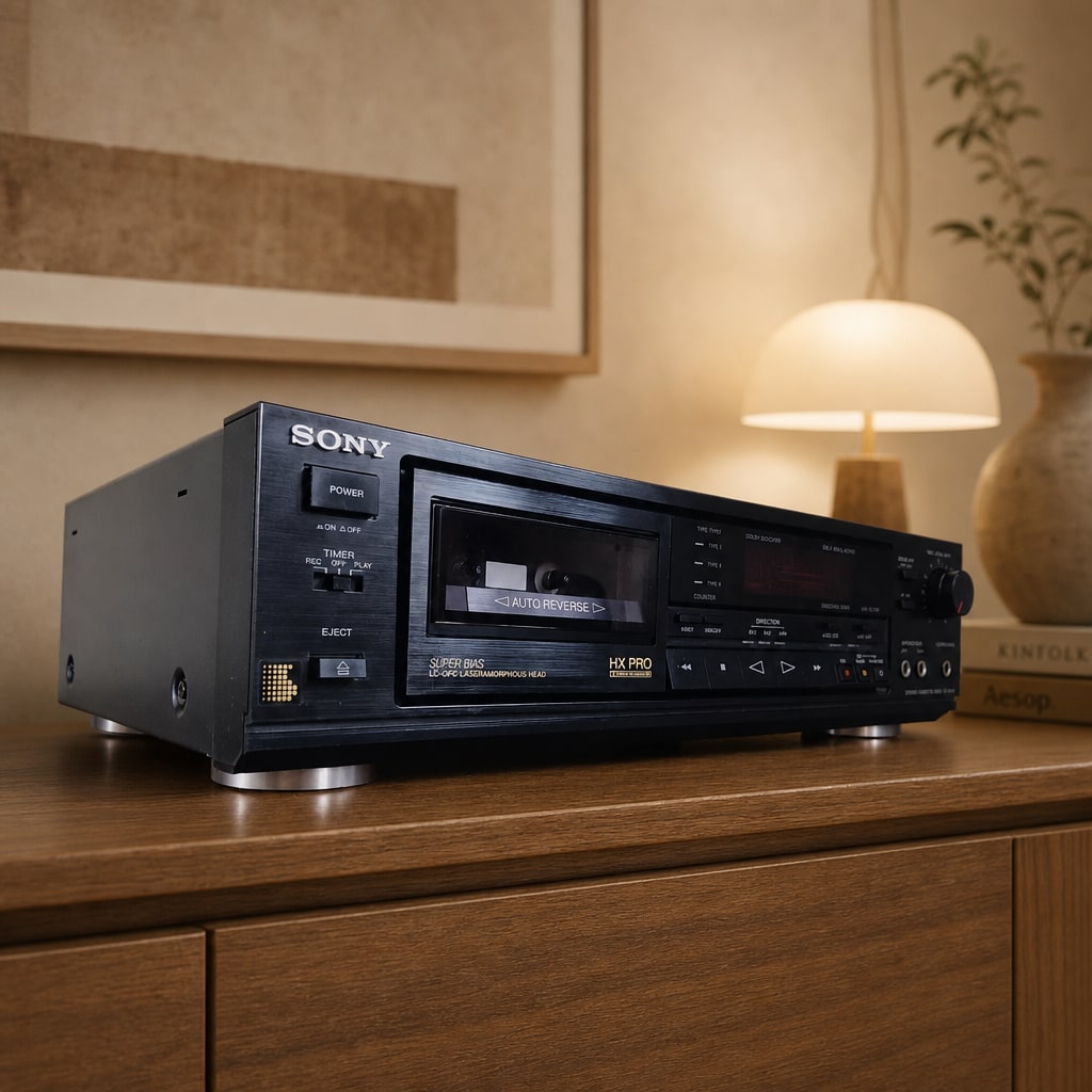 SONY TC-RX55 Rare Vintage Cassette Deck Serviced Warranty Tested Auto Reverse