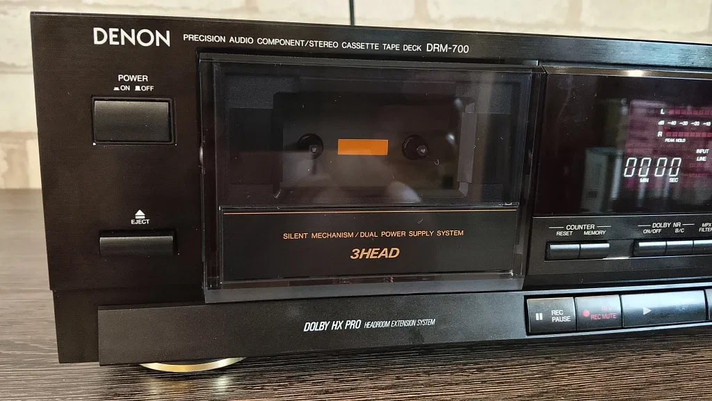 DENON DRM-700 Rare Vintage Cassette Deck 3-Head Dolby B/C HX Pro Warranty