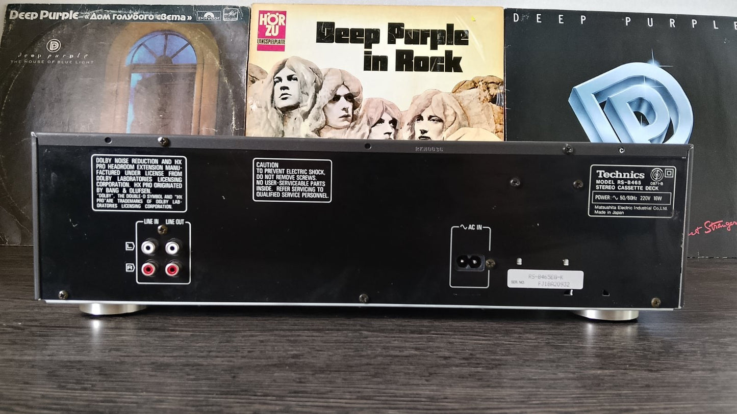 Technics RS-B465 Rare Vintage Stereo Cassette Deck Tested Dolby B/C Serviced