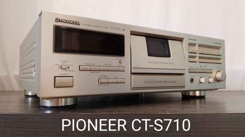 Pioneer CT-S710 Rare Vintage Stereo Cassette Deck Working 3-Head Hi-Fi
