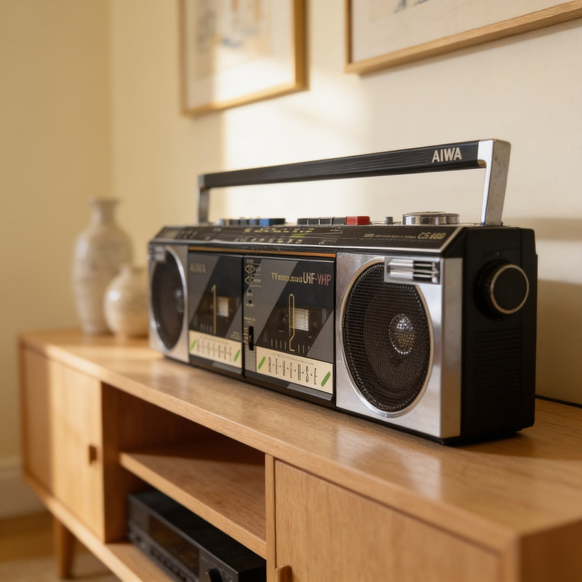 Aiwa CS-W99 Rare Vintage Boombox Partially Working