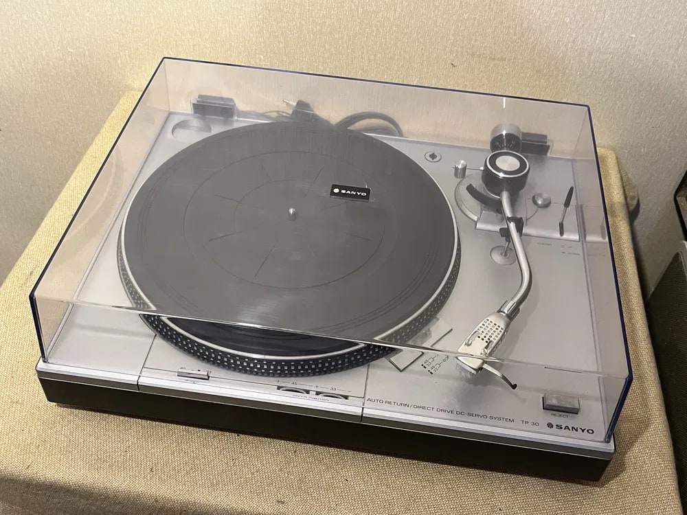 SANYO TP-30 Rare Vintage Turntable Warranty Direct Drive Hi-Fi Auto Stop