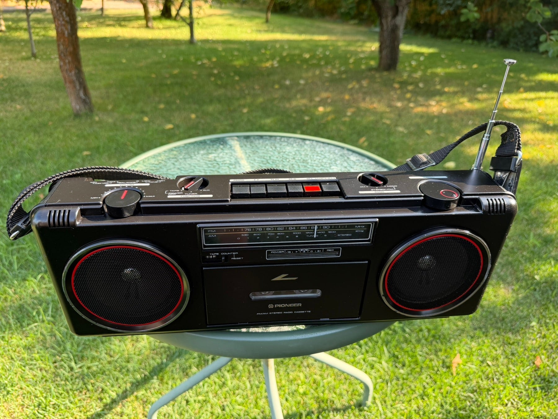 Pioneer SK-200BK Rare Vintage Boombox Tested Hi-Fi Cassette Japan Warranty