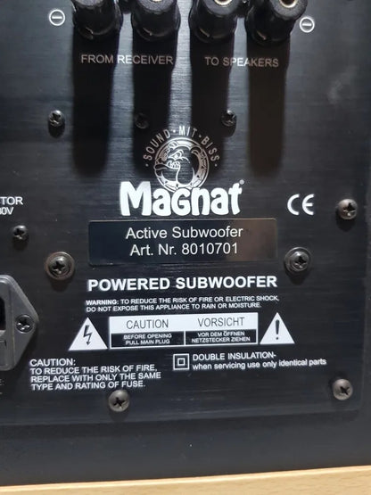 MAGNAT Rare Vintage Active Subwoofer Tested Working Bass Reflex Hi-Fi
