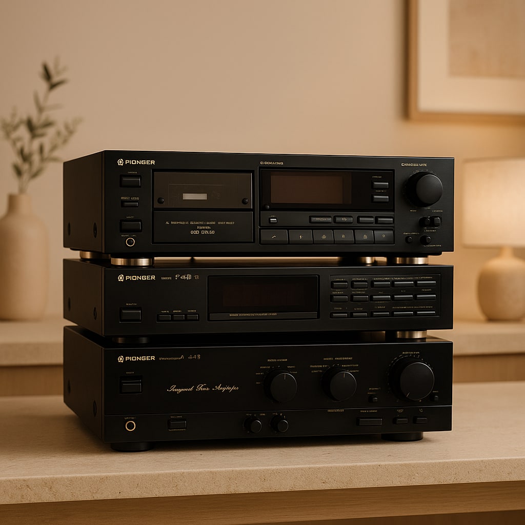 Pioneer A-449 / F-449 / CT-449  Rare Vintage Cassette Deck Warranty Set Serviced