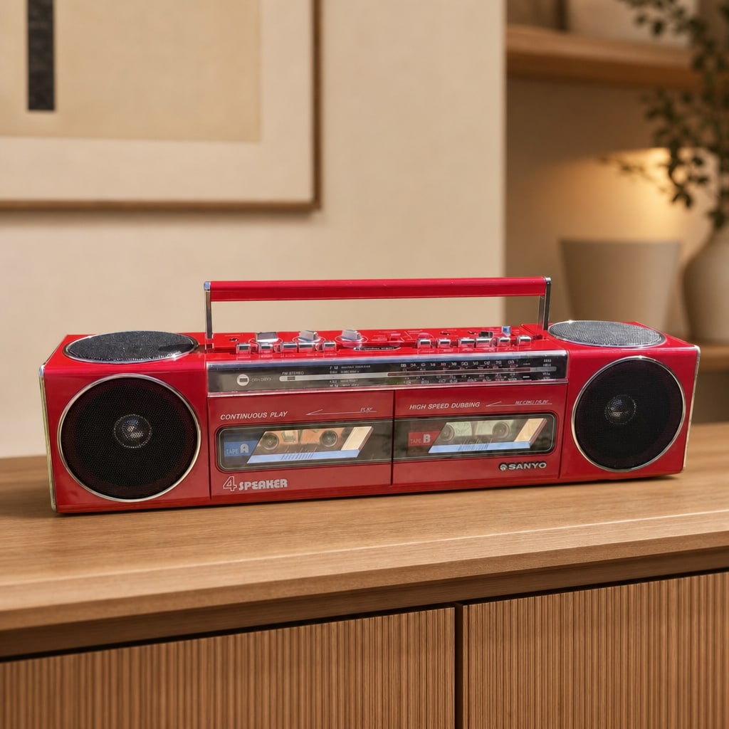 Sanyo WS 400K Rare Vintage Cassette Boombox Getto blaser Tested Warranty