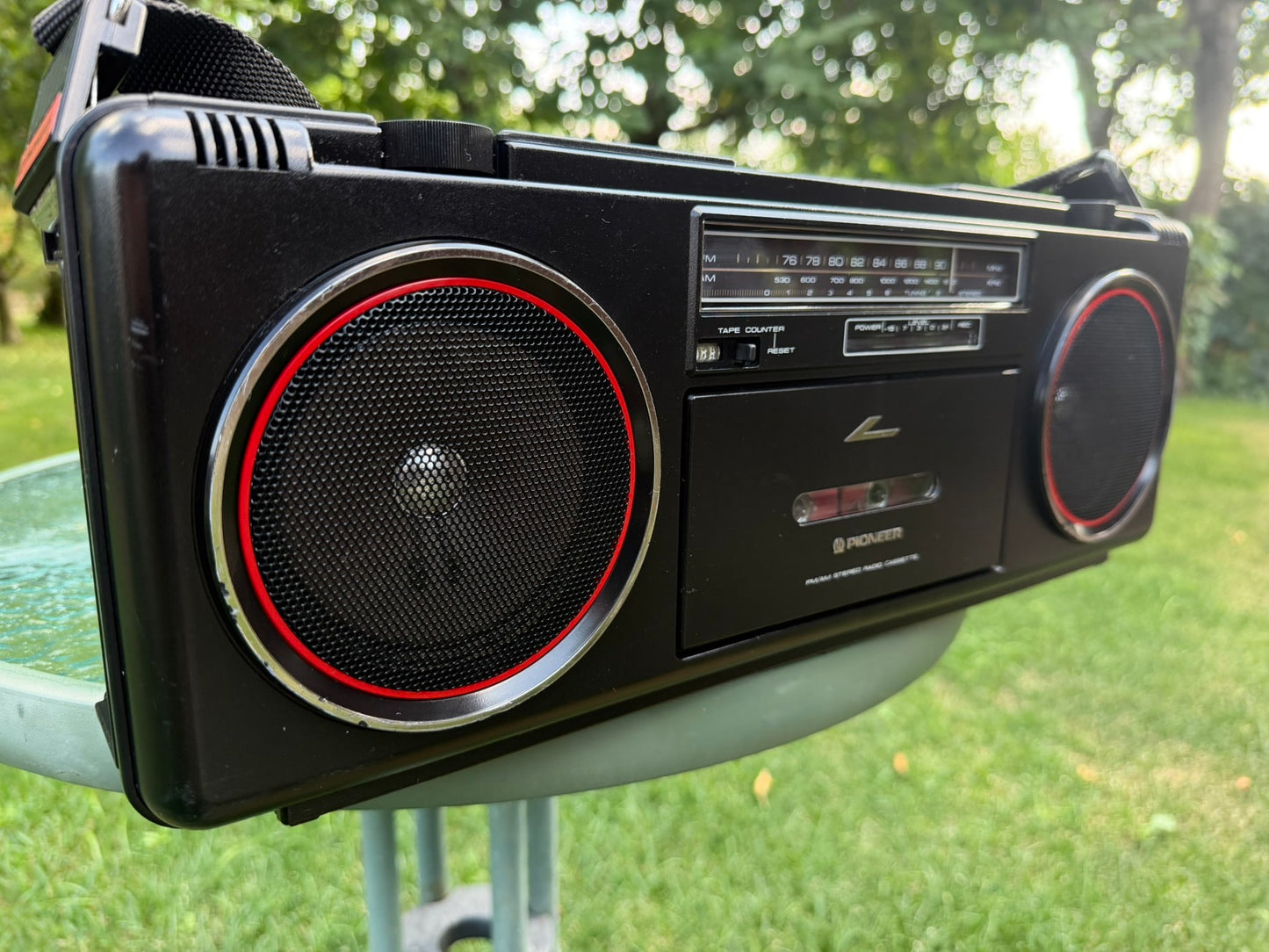 Pioneer SK-200BK Rare Vintage Boombox Tested Hi-Fi Cassette Japan Warranty