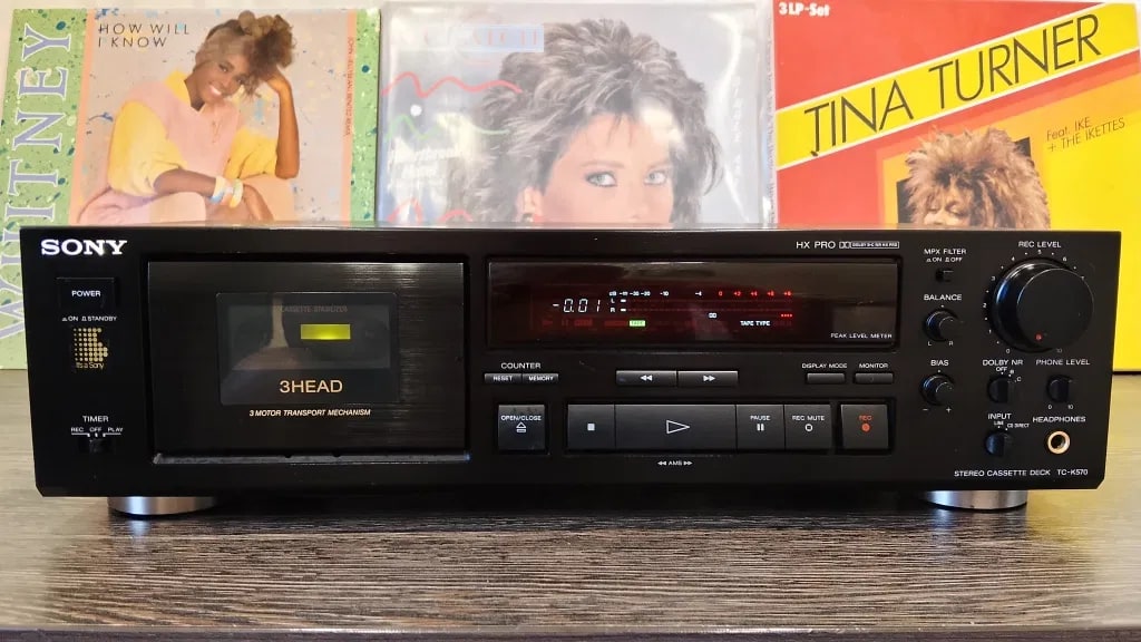 Sony TC-K 570 Rare Vintage Stereo Cassette Deck Serviced Tested 3 Head