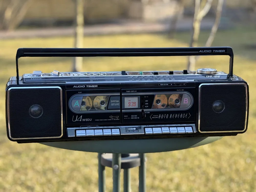 Sanyo U4 W60U Rare Vintage Boombox Serviced Warranty Tested Radio Cassette