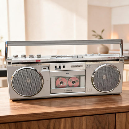 TOSHIBA RT-S63W Rare Vintage Boombox Stereo Cassette Player Working