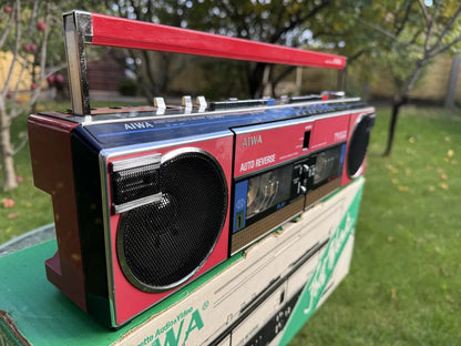 AIWA CS-W66U Rare Vintage Boombox Serviced Analog Hi-Fi Stereo Serviced