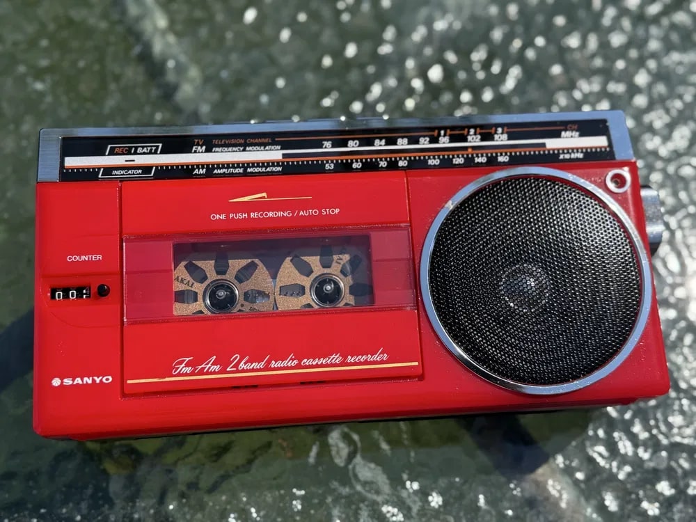 Sanyo MR-A115 Rare Vintage Boombox Radio Cassette Player Working FM