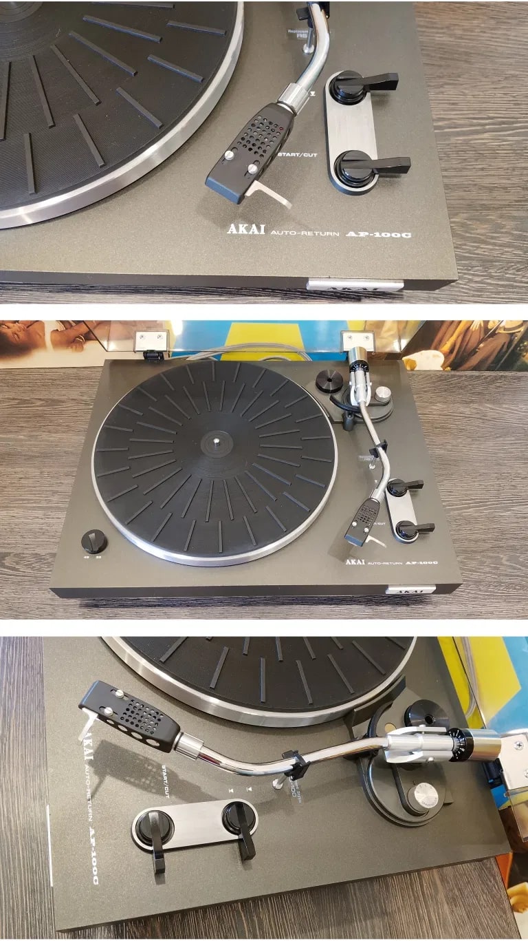 AKAI AP-100C Rare Vintage Turntable Serviced Belt Drive