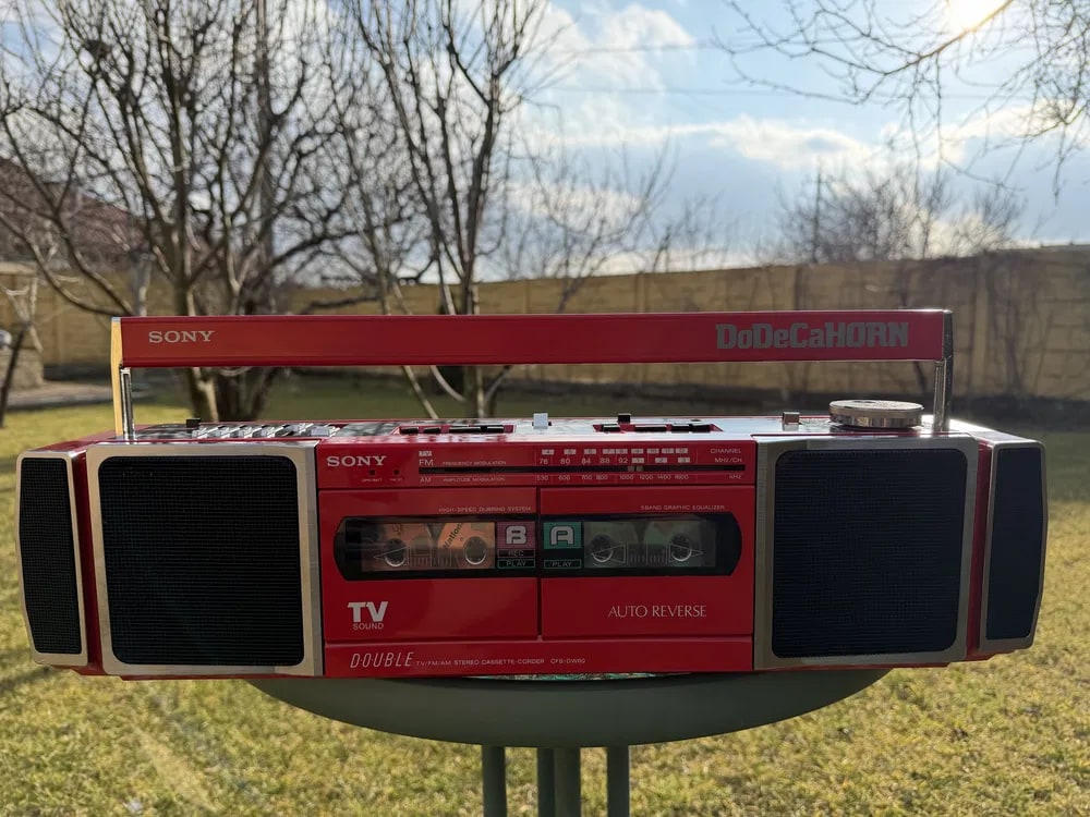 Sony CFS-DW 60 Rare Vintage Boombox Serviced Warranty Built-in Subwoofer