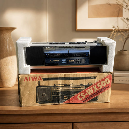 AIWA CS-WX500 Rare Vintage Mint Collectible Boombox Getto blaster Warranty