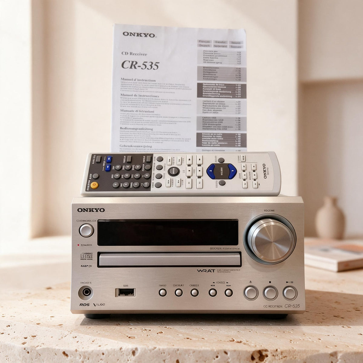 Onkyo CR-535 Rare Vintage CD Receiver Tested Hi-Fi Stereo