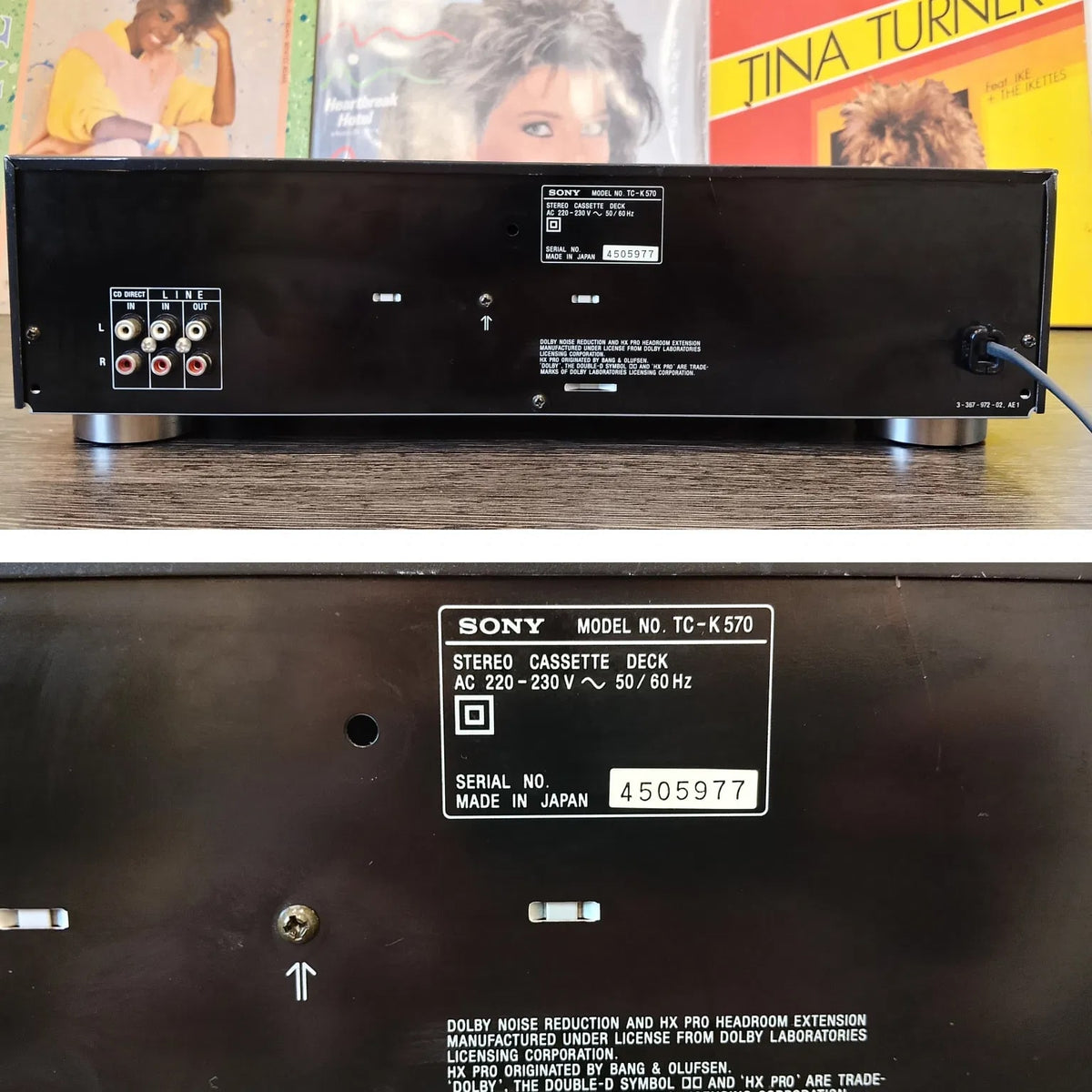 Sony TC-K 570 Rare Vintage Stereo Cassette Deck Serviced Tested 3 Head