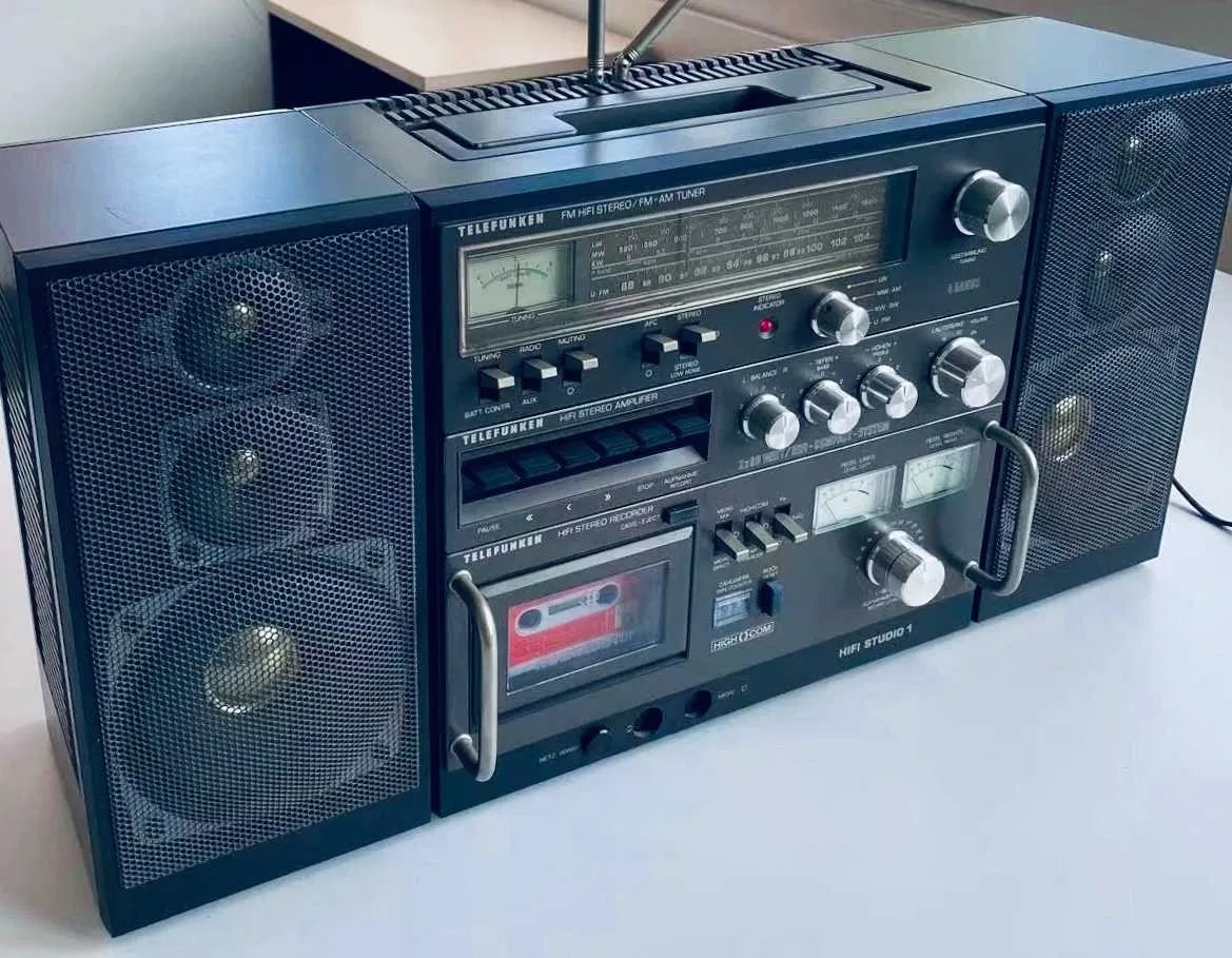 Telefunken HiFi Studio 1  Rare Vintage MINT Boombox Serviced Warranty Germany