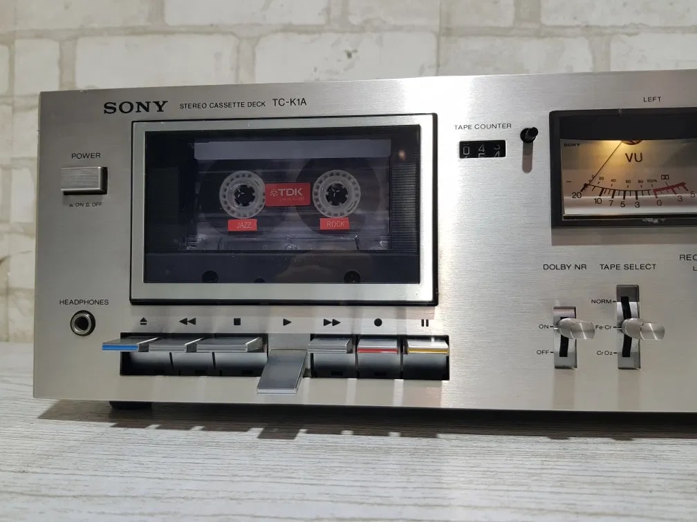 Sony TC-K1A Rare Vintage Stereo Cassette Deck Tested Japan VU Meters