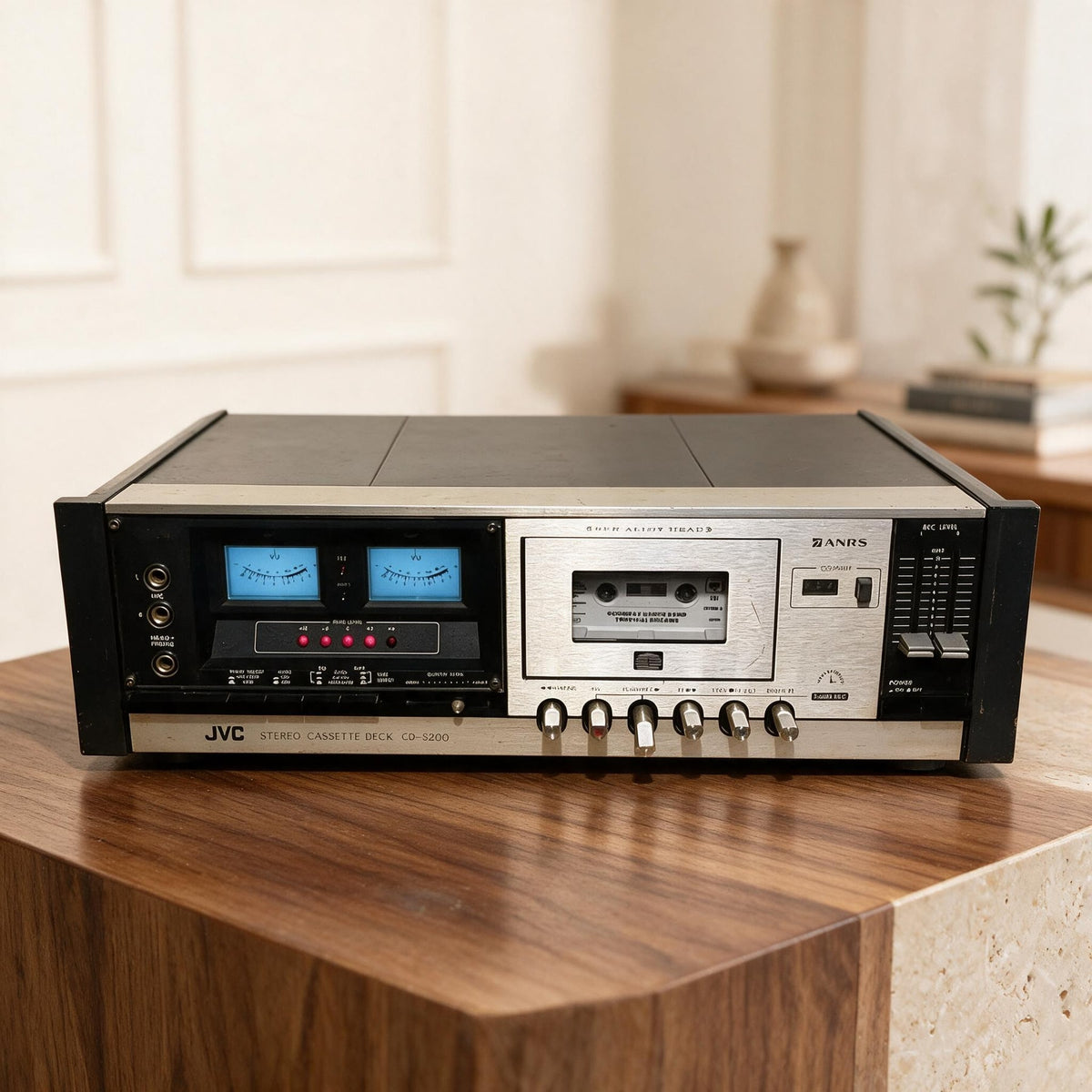 JVC CD-S200E Rare Vintage Cassette Deck Stereo Hi-Fi Analog VU Meters