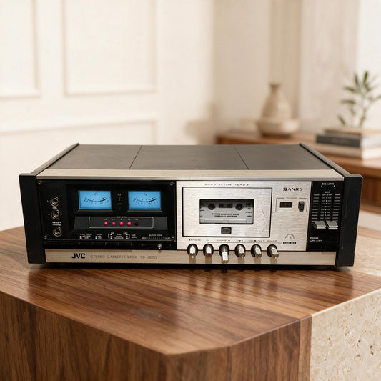 JVC CD-S200E Rare Vintage Cassette Deck Stereo Hi-Fi Analog VU Meters