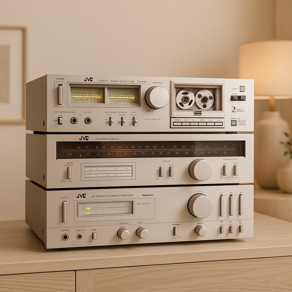 JVC A-X1 T-X1L KD-A33 Rare Vintage Audio Component Set Warranty