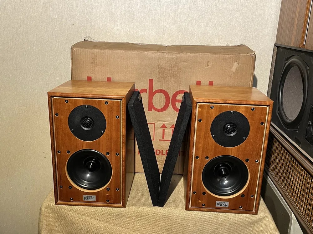 Harbeth P3ESR Collectible Vintage Bookshelf Speakers Boxed +100 Days Warranty