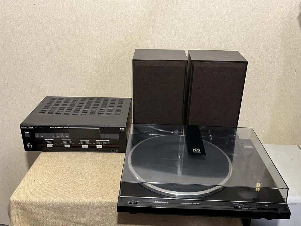 Technics Grundig PS-4300 Rare Vintage Turntable Stereo System Working Warranty