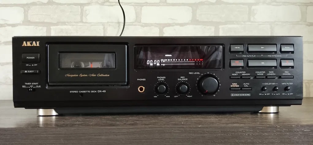 Akai DX-49 Rare Vintage Cassette Deck Warranty Stereo Dolby B/C Auto Calibration