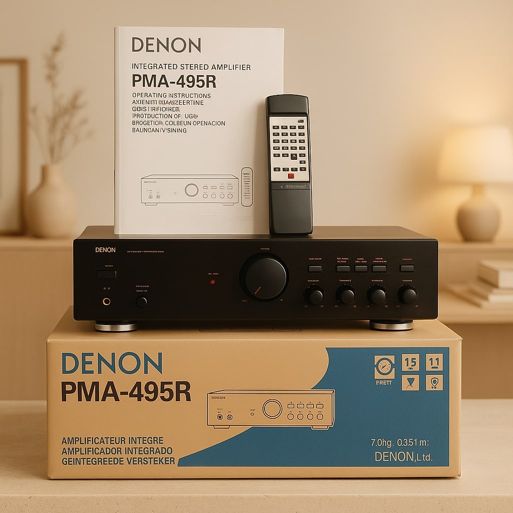 Denon PMA-495R Stereo Amplifier Vintage Box  MINT Warranty