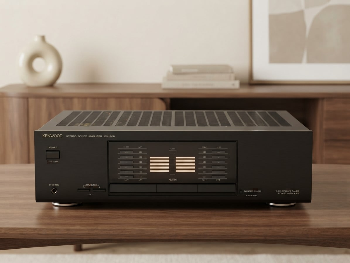 KENWOOD KM-208 Rare Vintage Power Amplifier Working Stereo Hi-Fi Analog Warranty