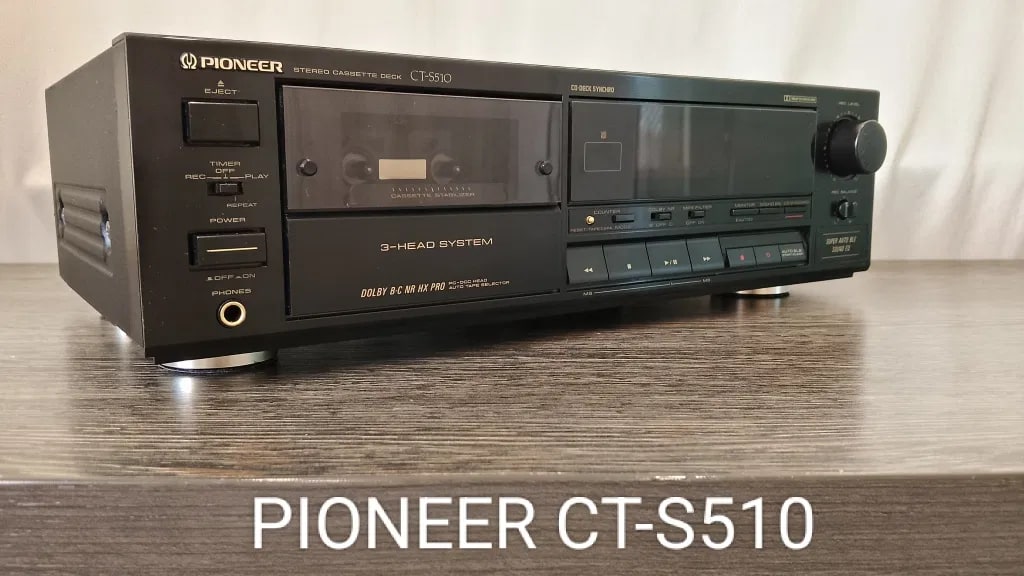 Pioneer CT-S510 Rare Vintage Stereo Cassette Deck Serviced Tested