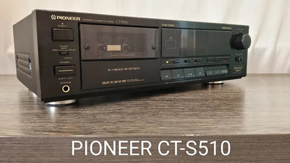 Pioneer CT-S510 Rare Vintage Stereo Cassette Deck Serviced Tested