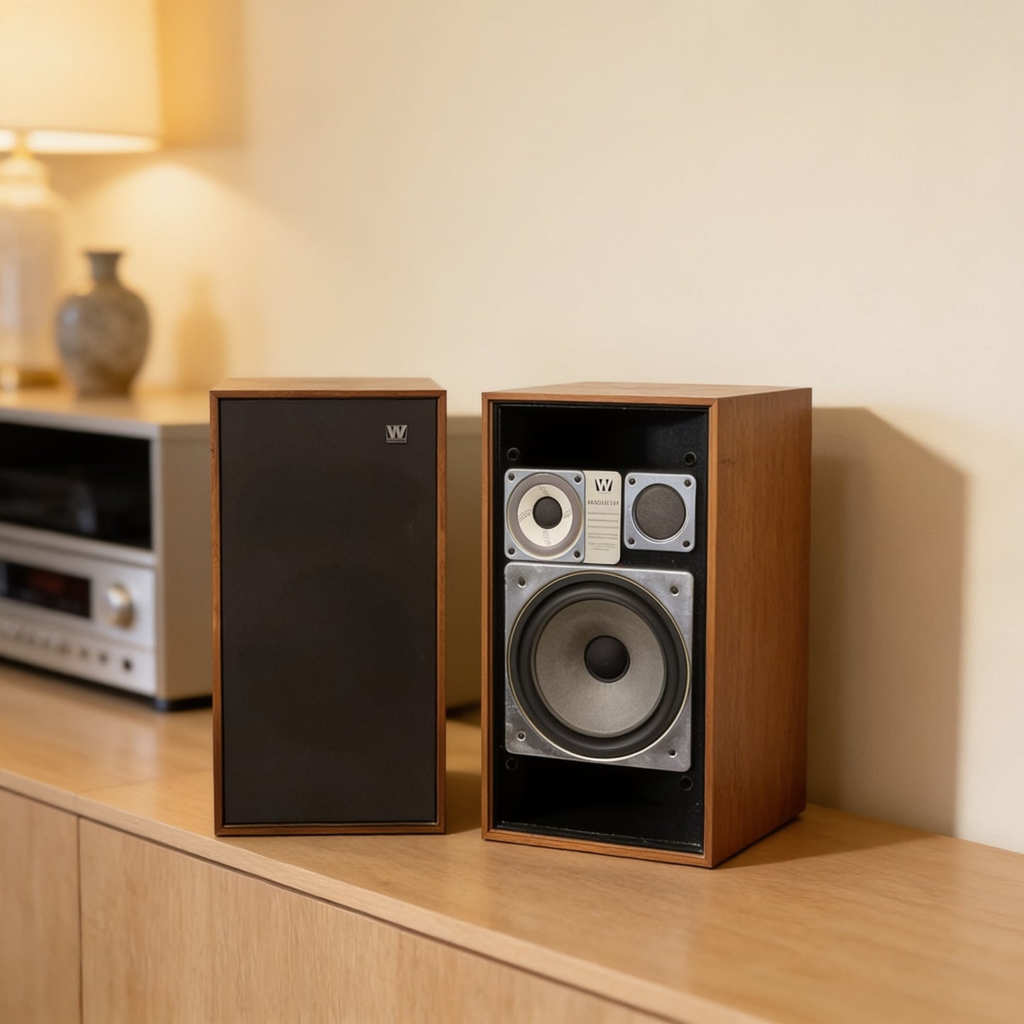 Wharfedale Glendale 3XP Rare Vintage 3-Way Speakers Fully Working Hi-Fi Warranty
