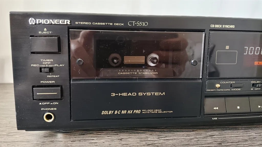 Pioneer CT-S510 Rare Vintage Stereo Cassette Deck Serviced Tested