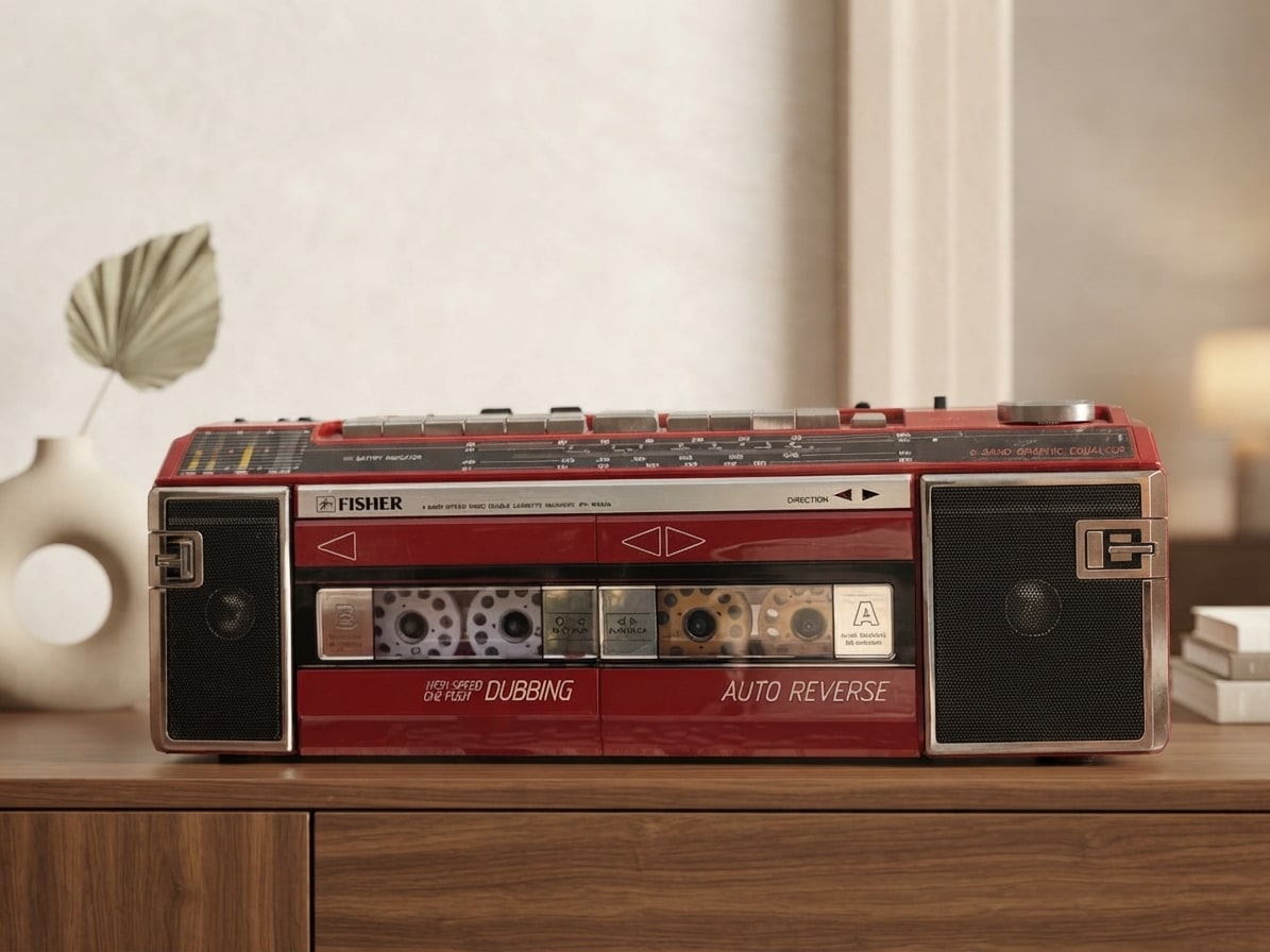 Fisher PHW545L Rare Vintage Boombox Tested Cassette Stereo Warranty