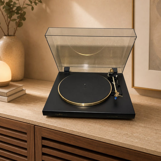 DUAL / GRUNDIG FINEARTS TT-903 GOLD Rare Vintage Turntable Warranty