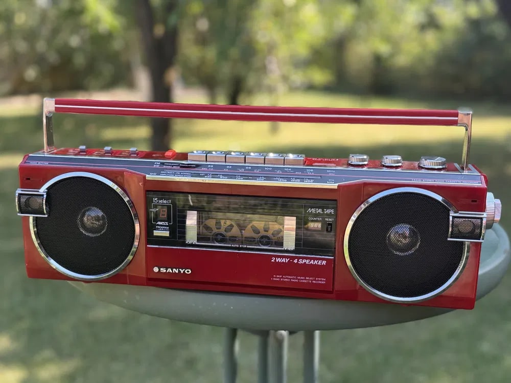 Sanyo M-7770K Rare Vintage Boombox Working Stereo Cassette Player Warranty