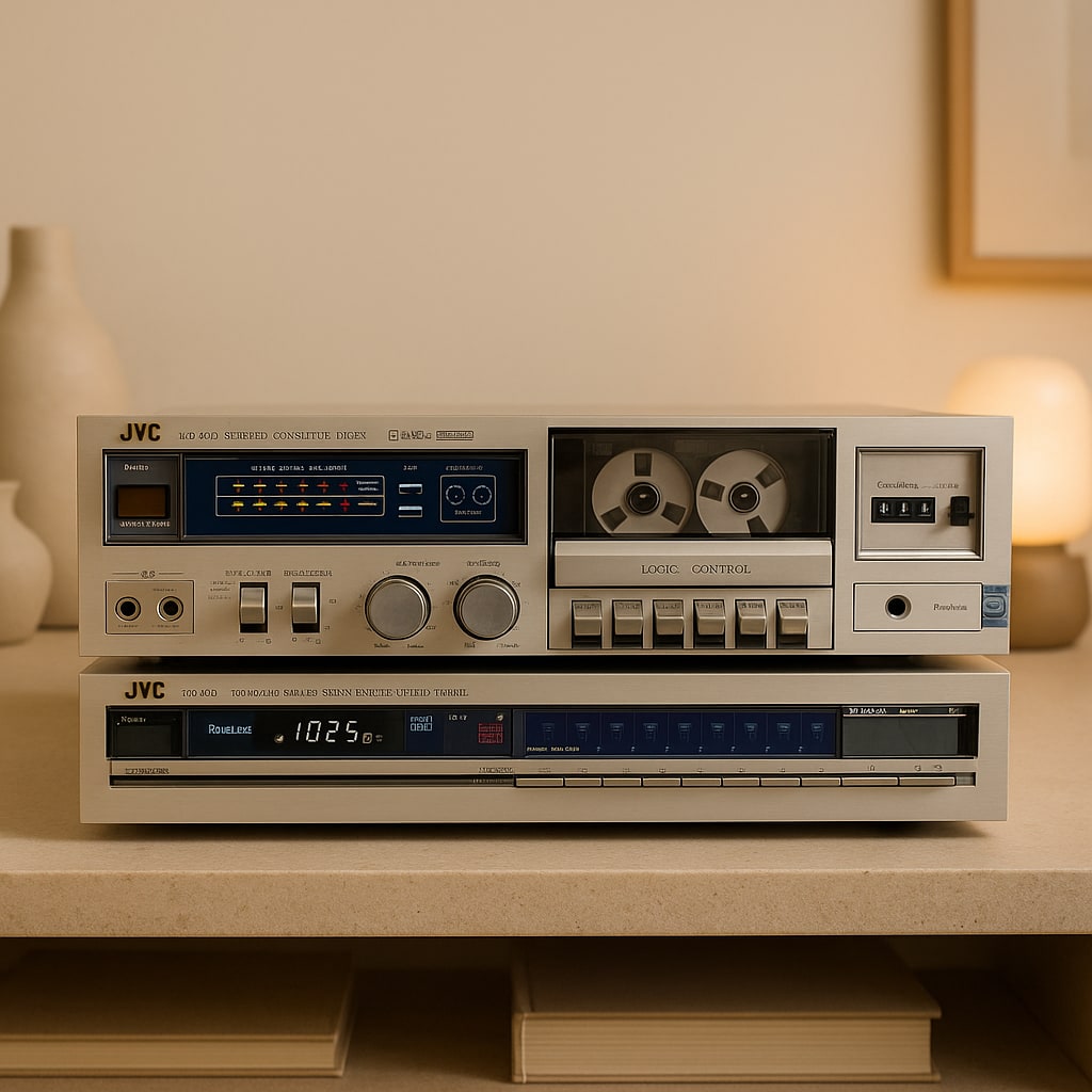 JVC KD-V22 +T-X22L Rare Vintage Set Cassette Deck Tuner Serviced Warranty