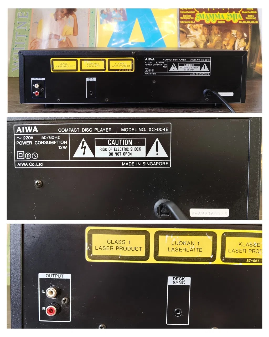 AIWA XC-004E Rare Vintage CD Player Working Hi-Fi Stereo Remote Warranty